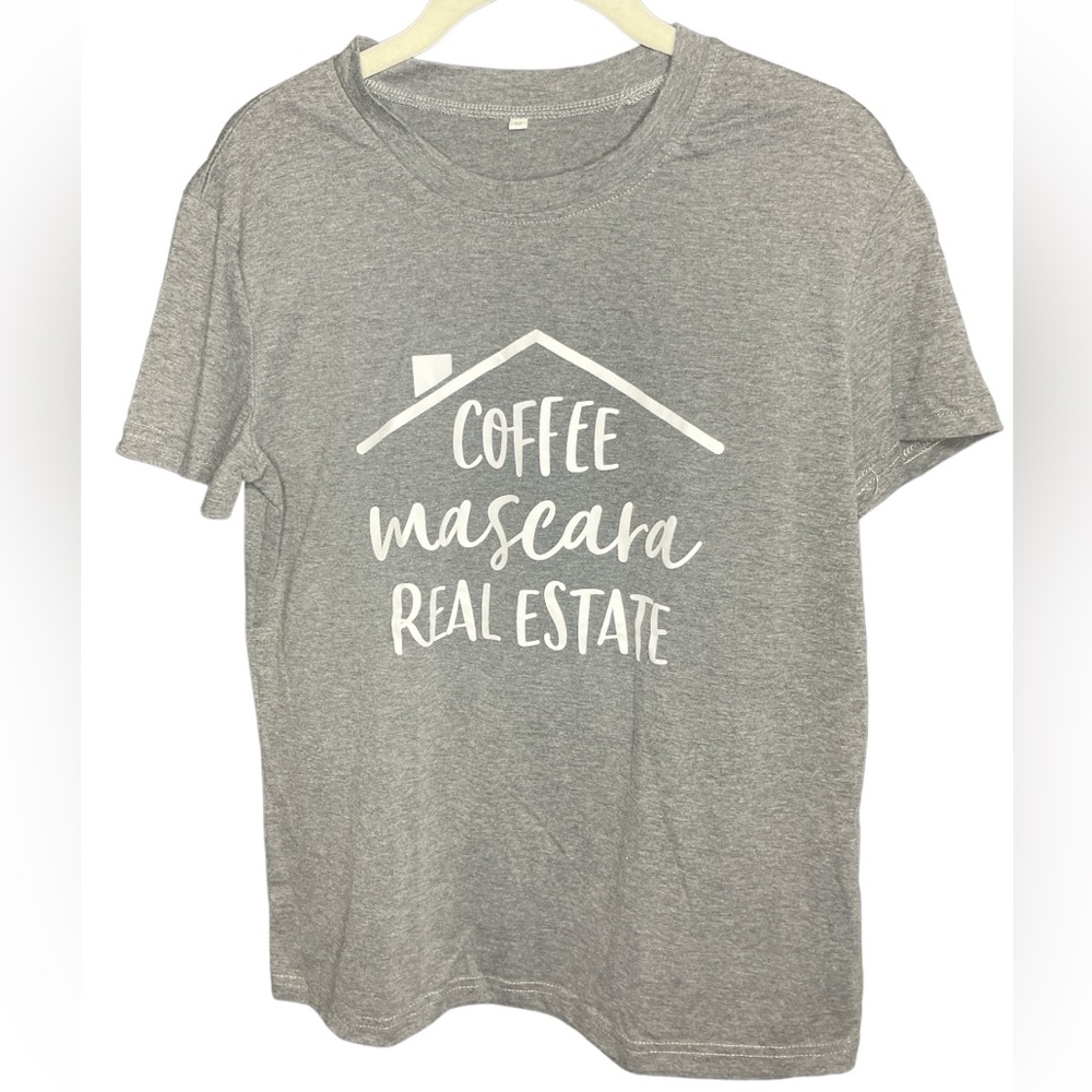 Coffee Mascara Real Estate T Shirt Women perfect gift! Realtor